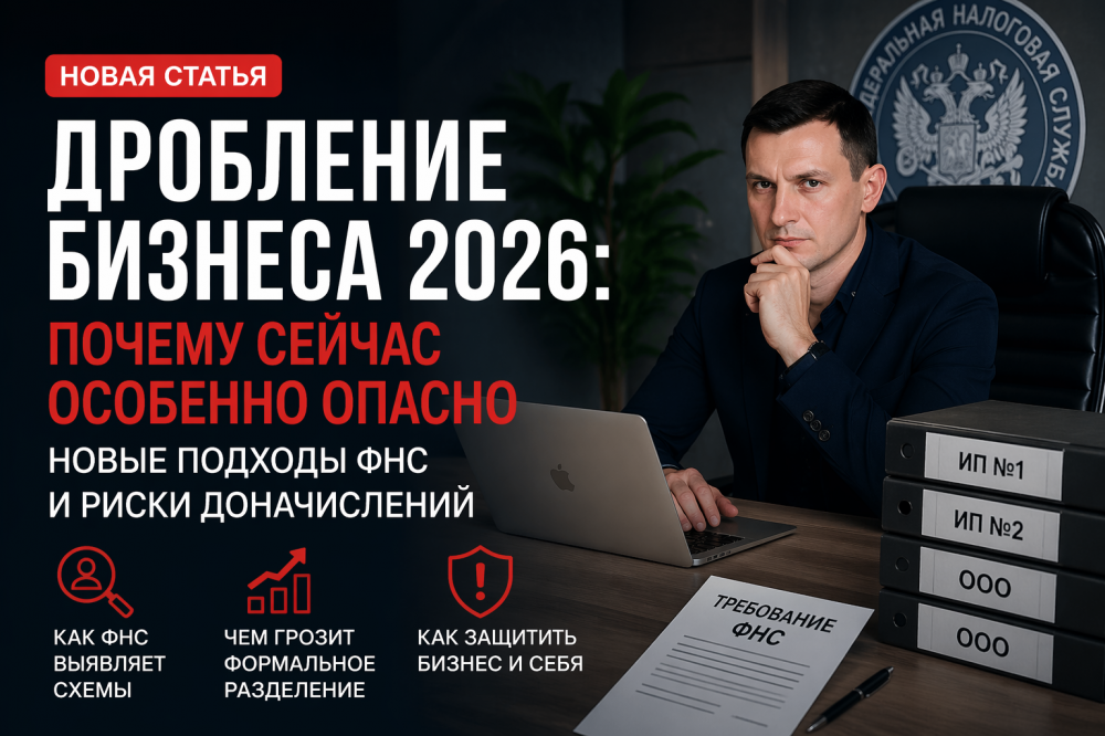 Почему сейчас опасно дробление бизнеса: новые подходы ФНС